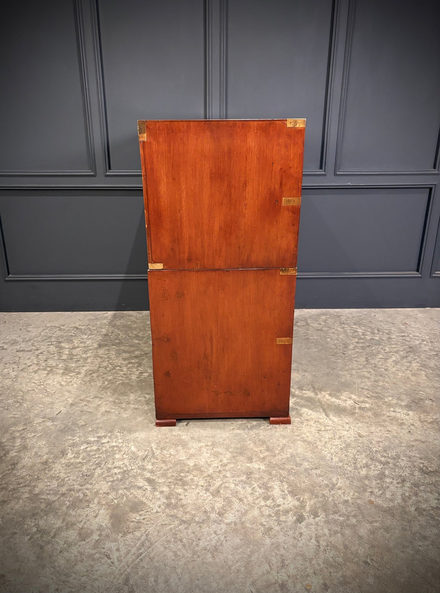 Victorian Mahogany Military Campaign Chest by Ross & Co.