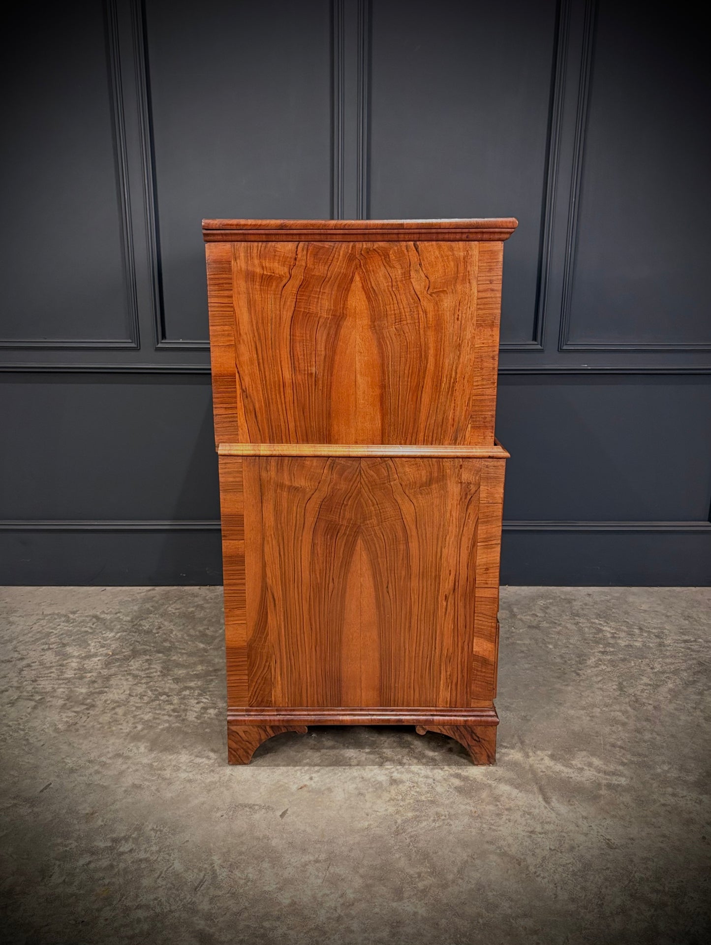 Walnut Cabinet on Chest
