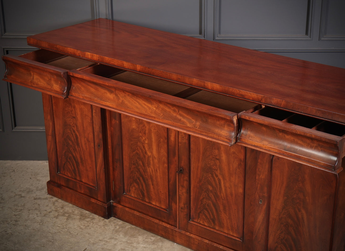 Victorian Mahogany 4 Door Sideboard