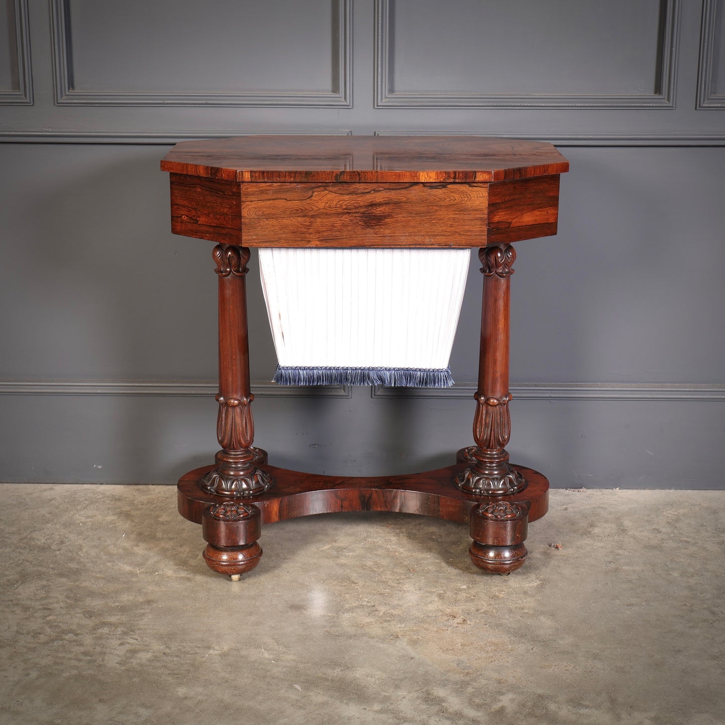 William IV Rosewood Sewing Table