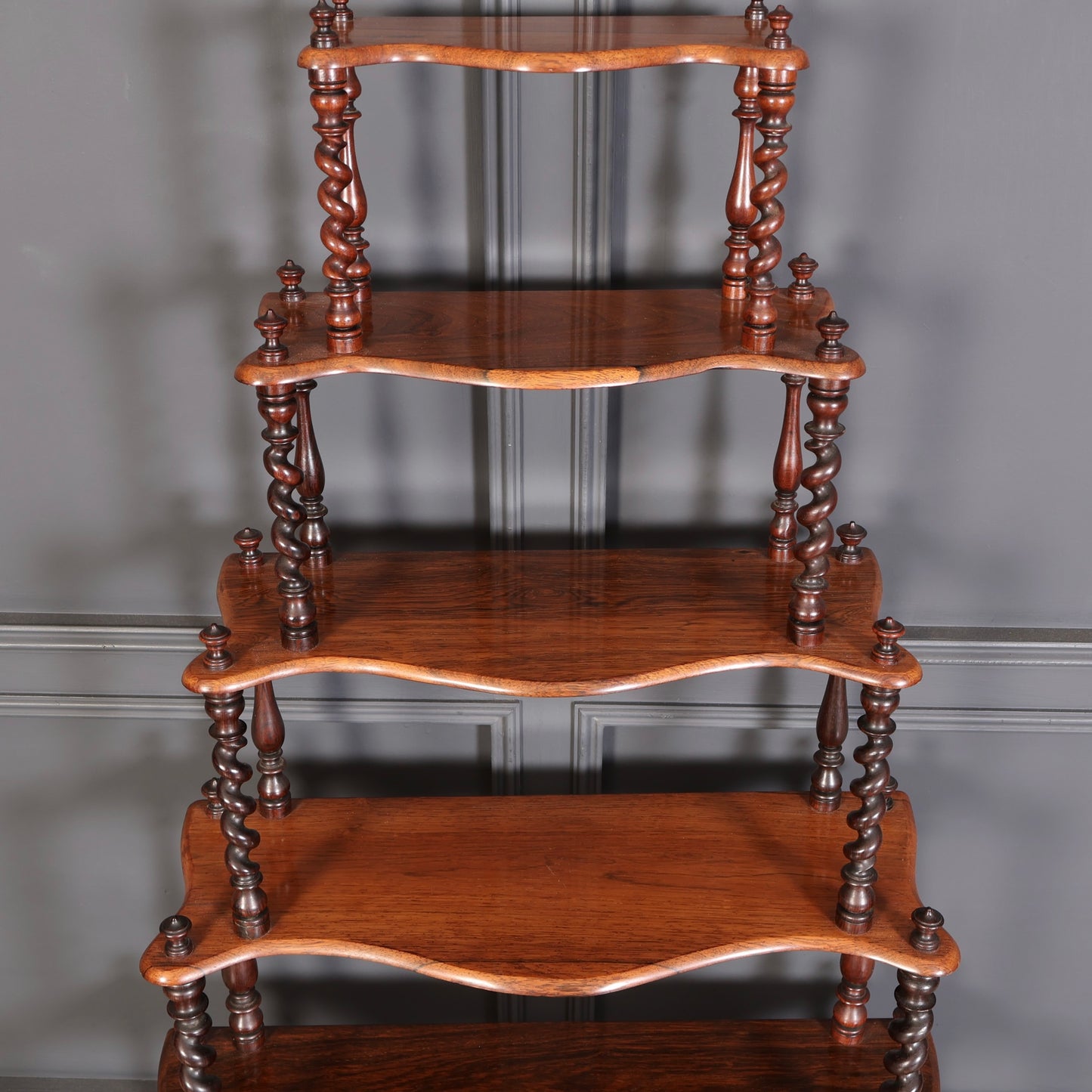 Victorian Rosewood Six Tier Whatnot Stand