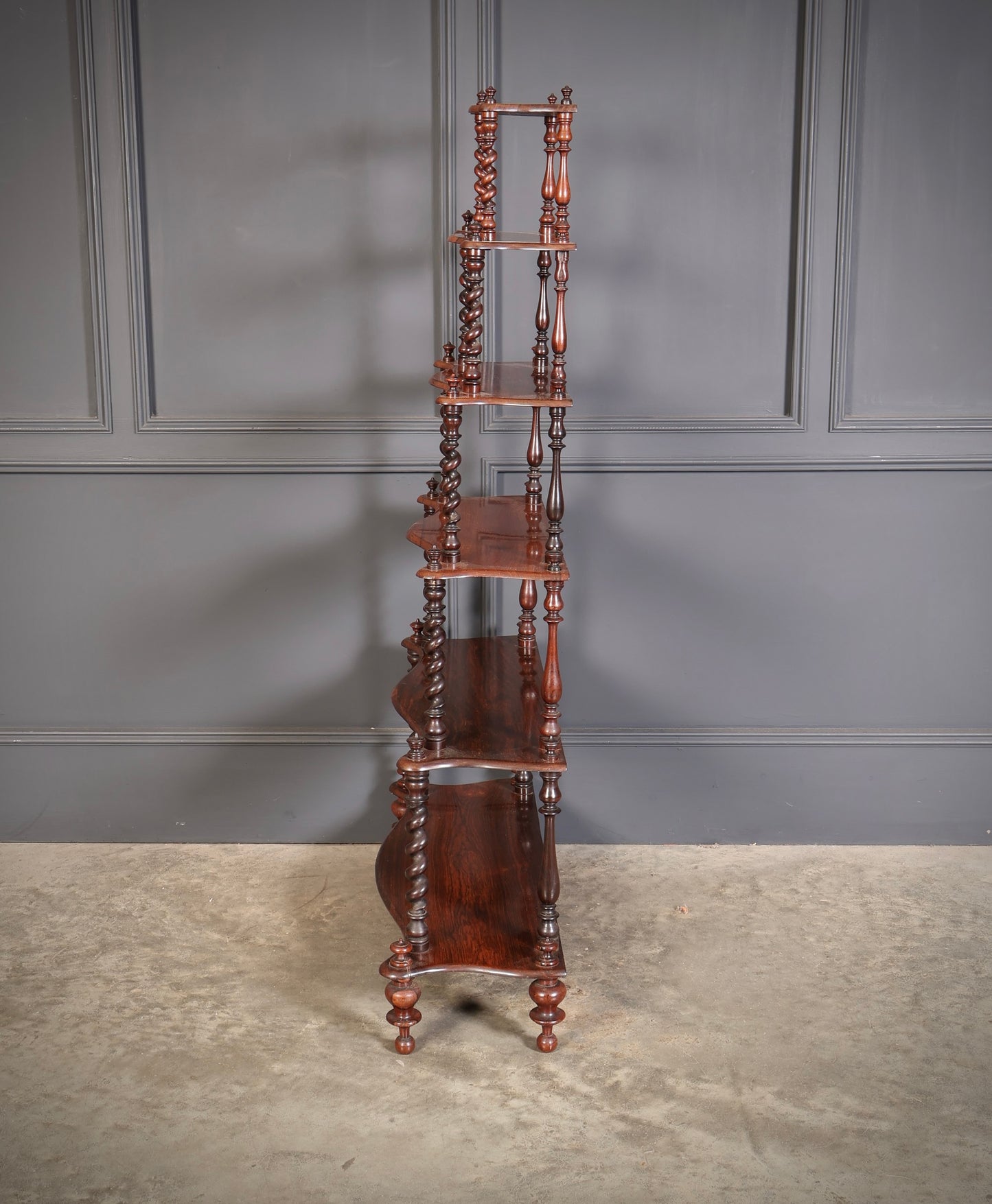Victorian Rosewood Six Tier Whatnot Stand