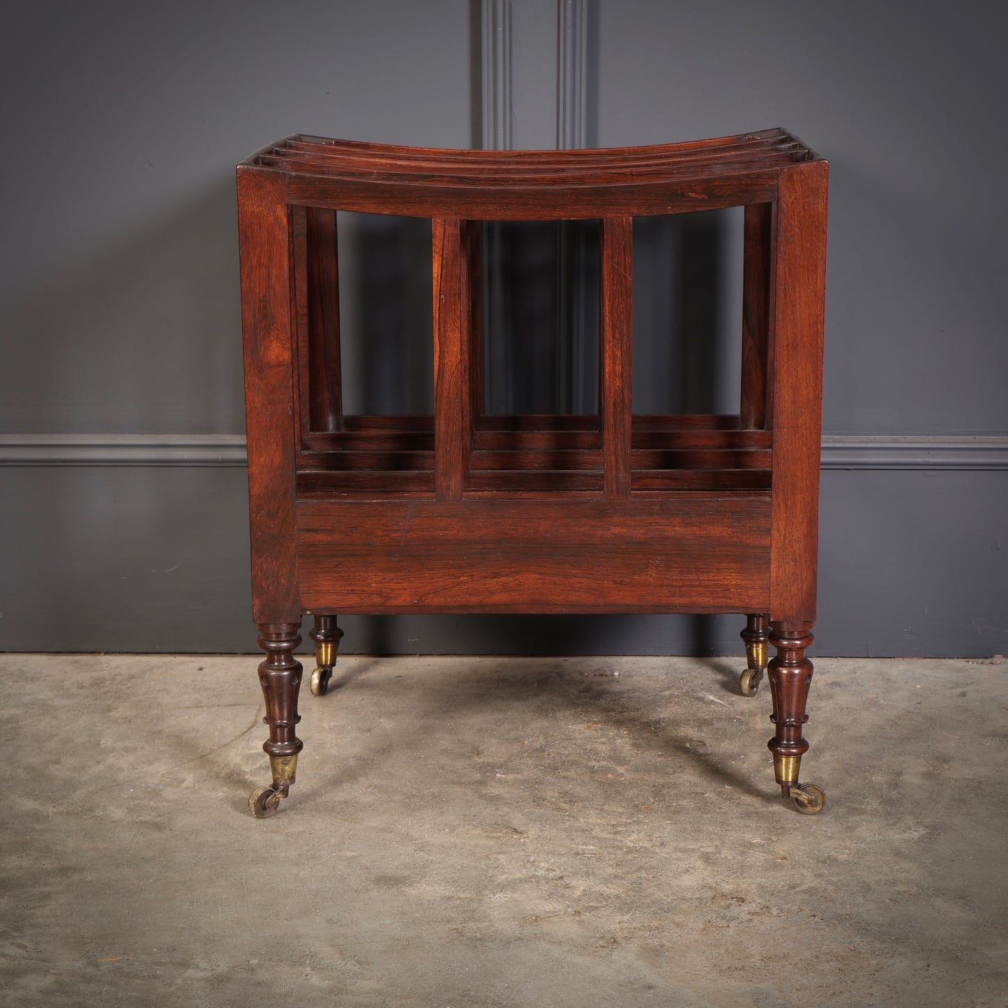 William IV Rosewood Canterbury Magazine Rack