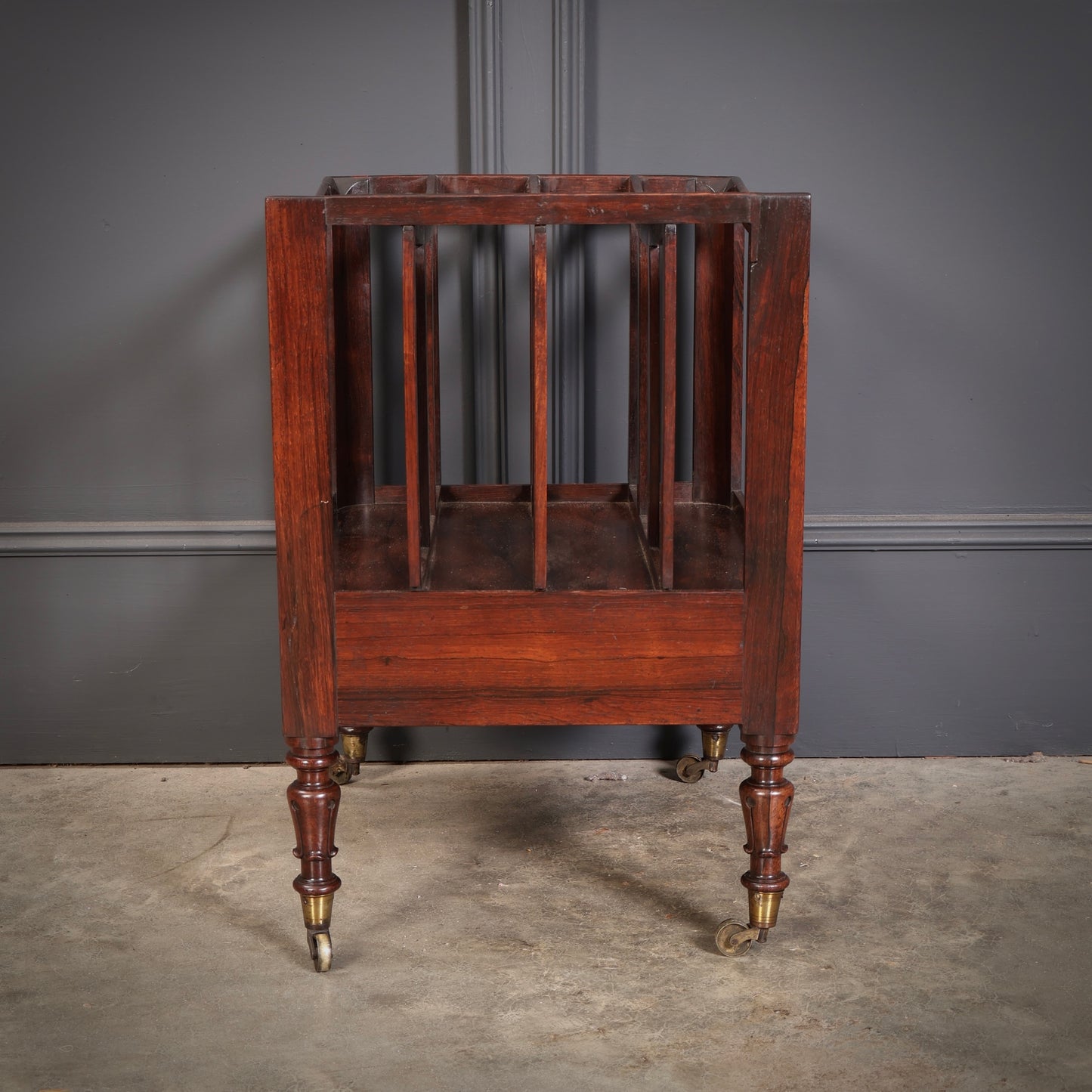 William IV Rosewood Canterbury Magazine Rack