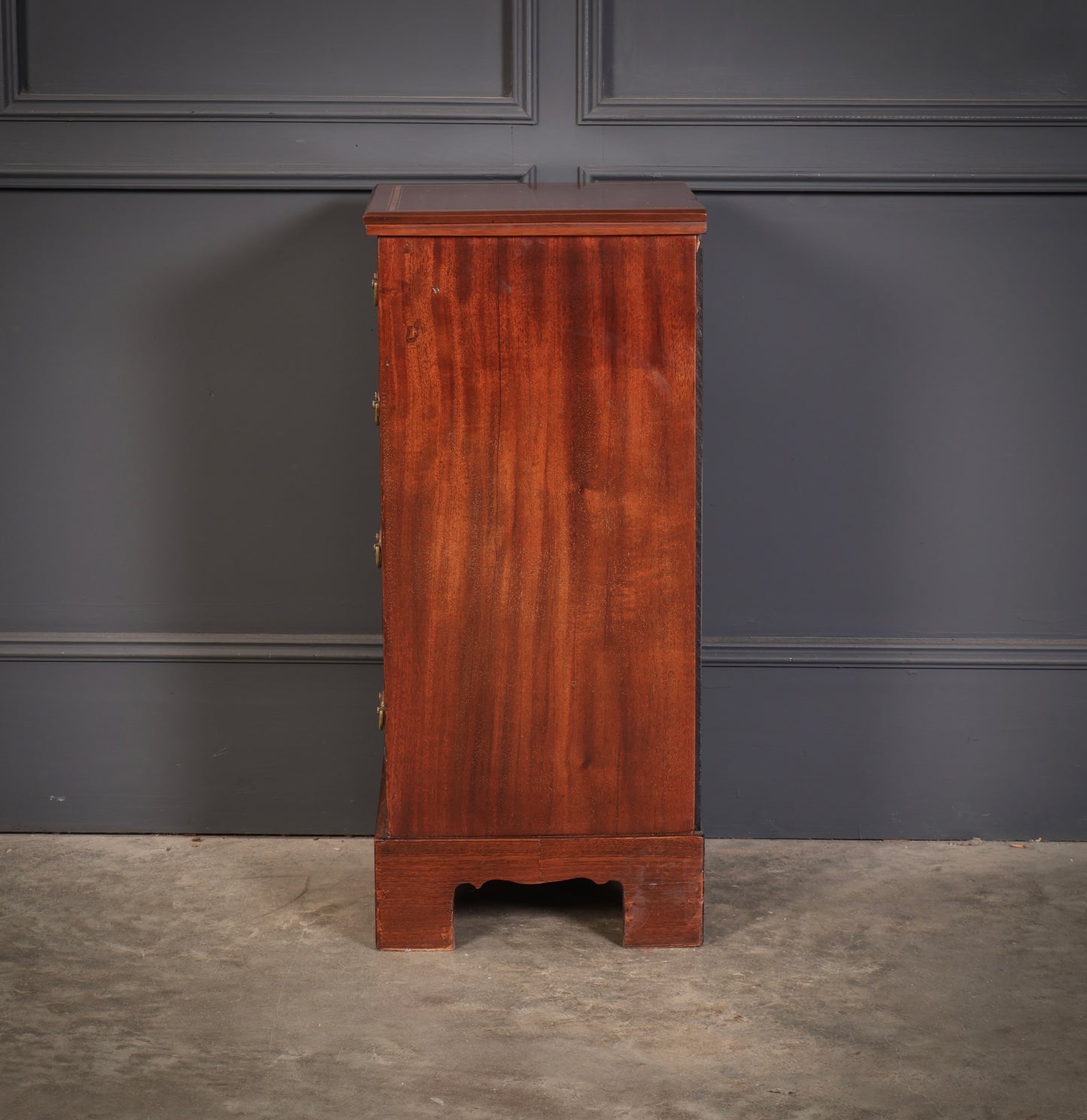 Pair of Inlaid Mahogany Bedside Chests