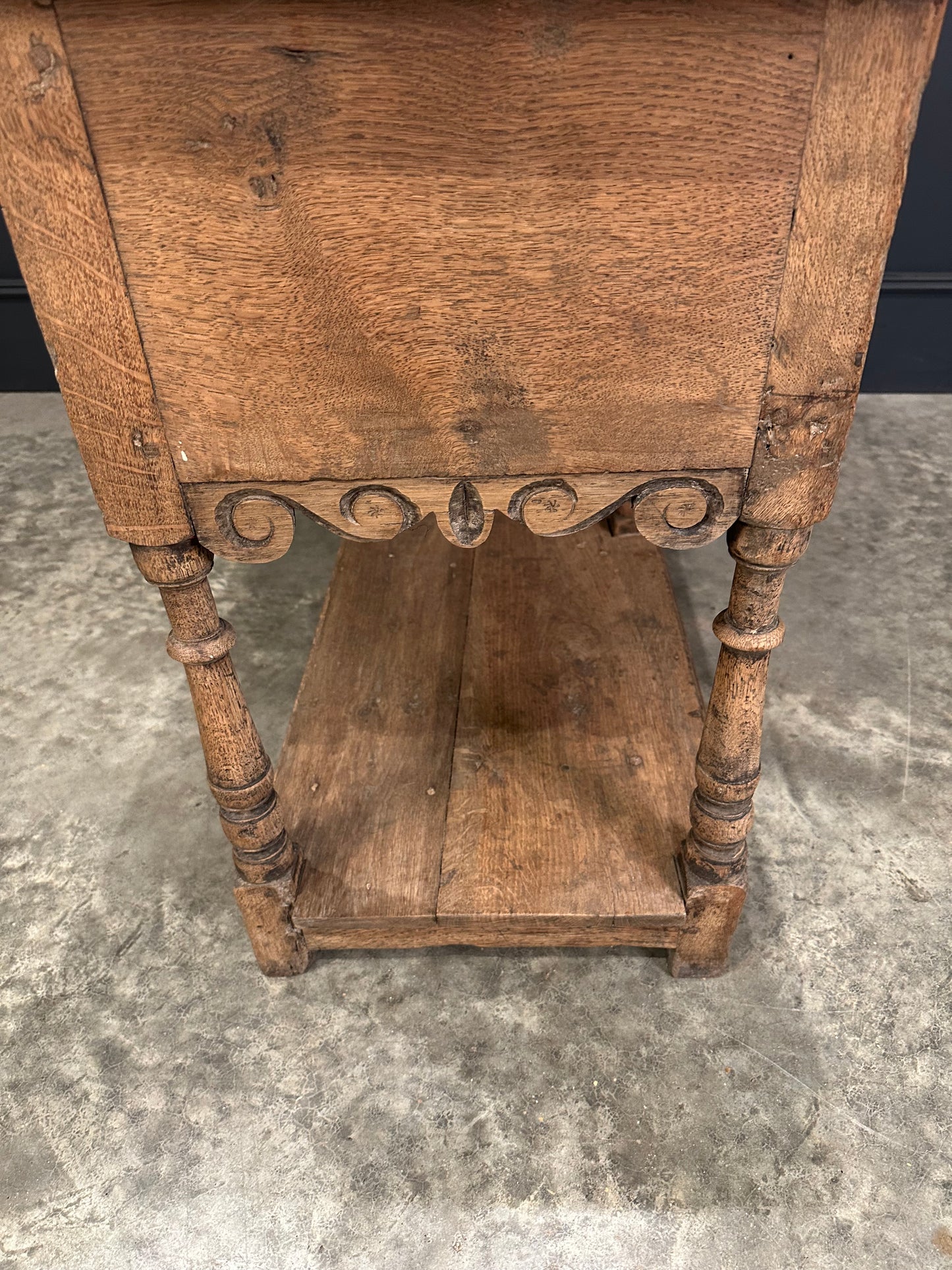 18th Century Bleached Oak Potboard Dresser