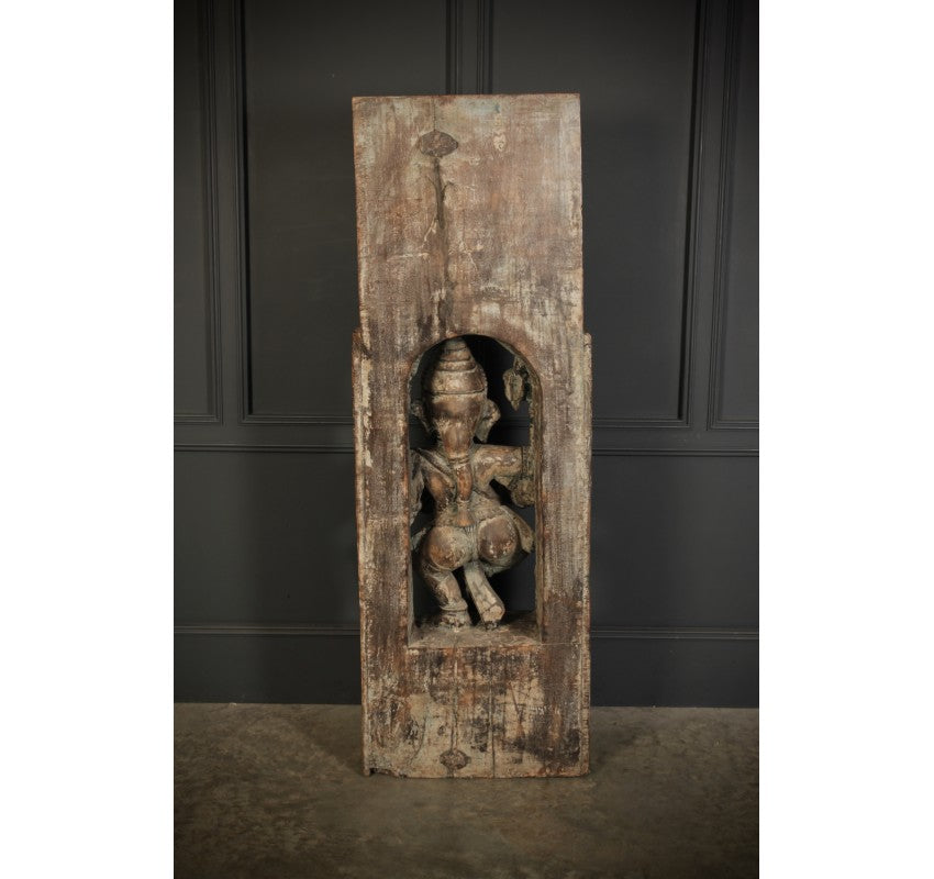 Large Decorative Indian Stained Hardwood Carving