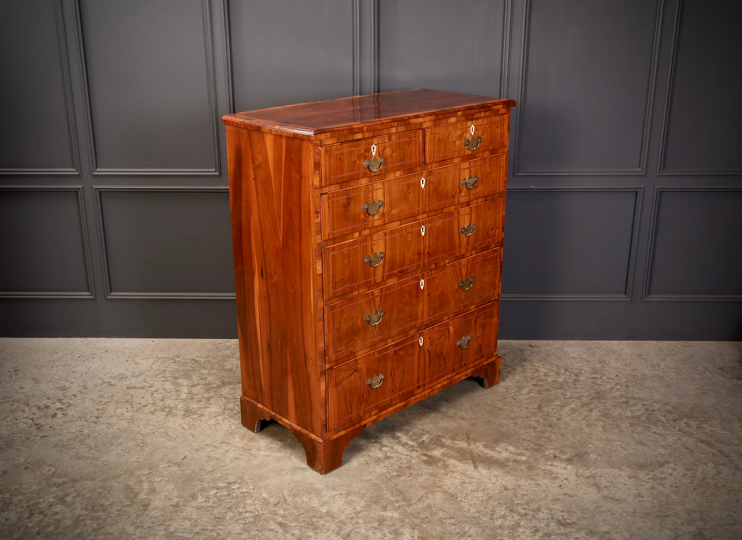 George III Walnut Chest of Drawers