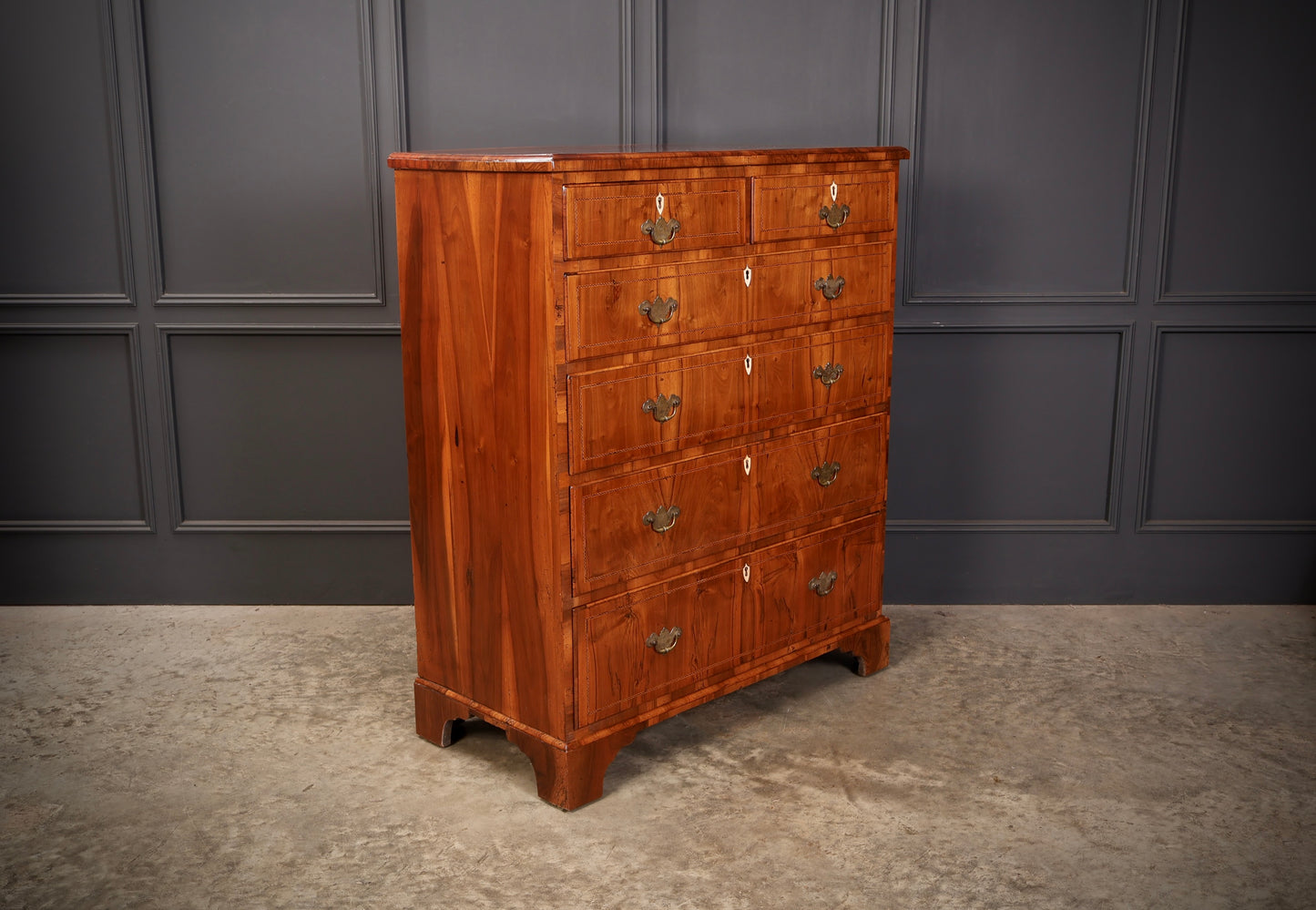 George III Walnut Chest of Drawers