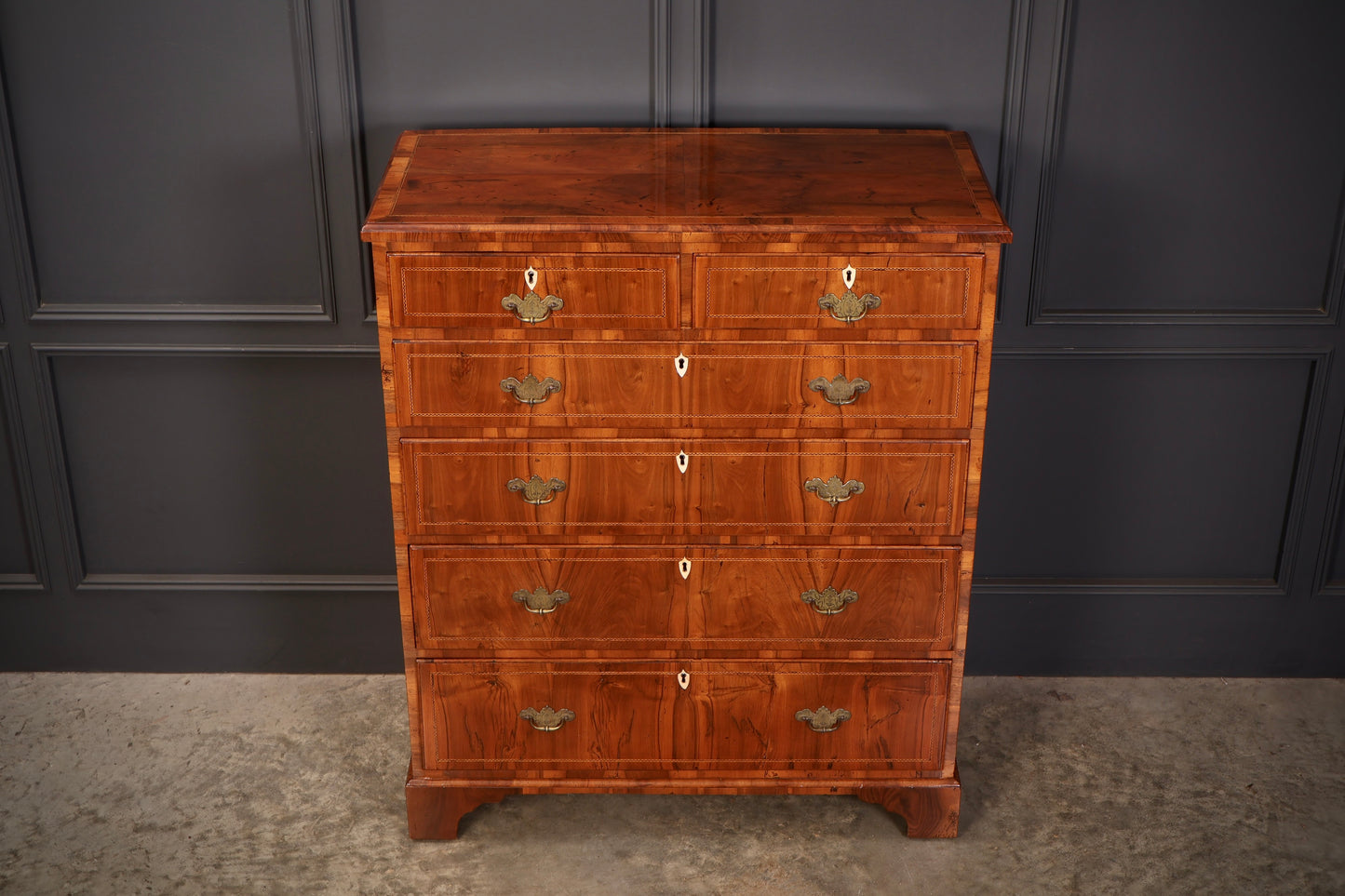 George III Walnut Chest of Drawers