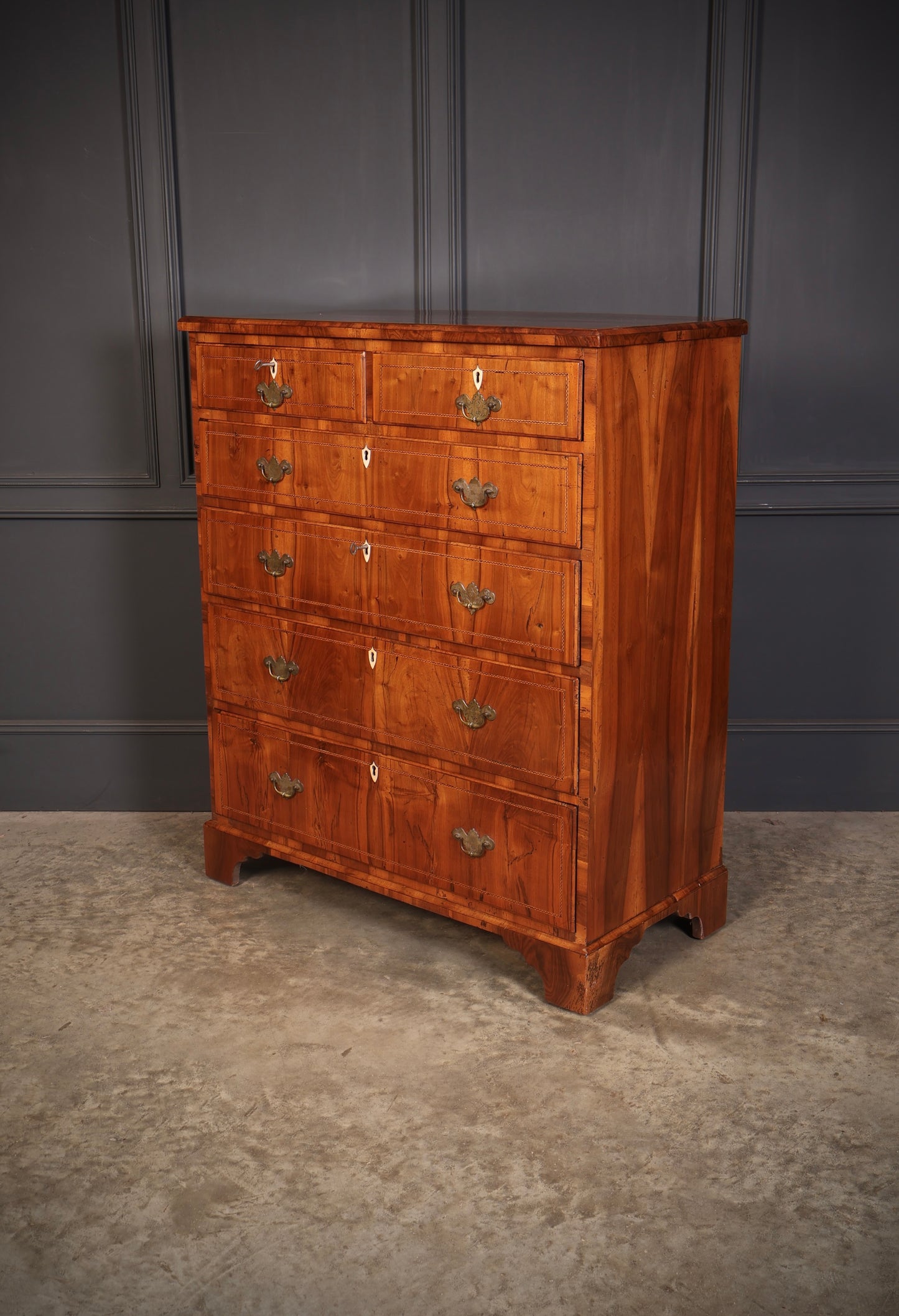 George III Walnut Chest of Drawers