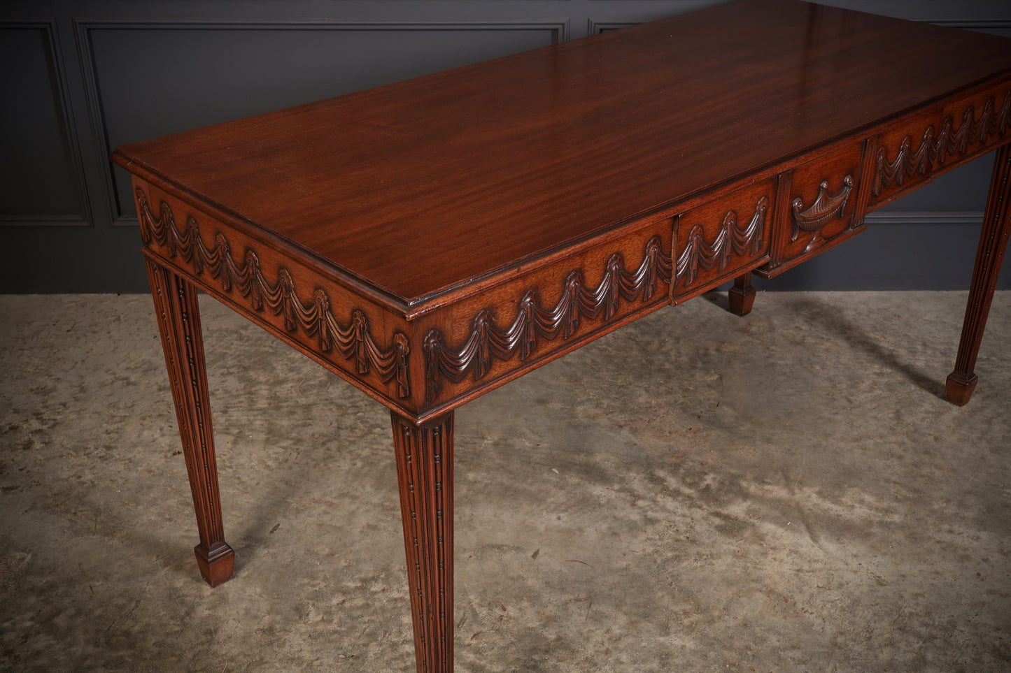 Large Sheraton Style Mahogany Serving Table