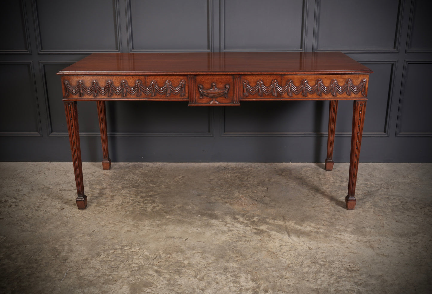 Large Sheraton Style Mahogany Serving Table