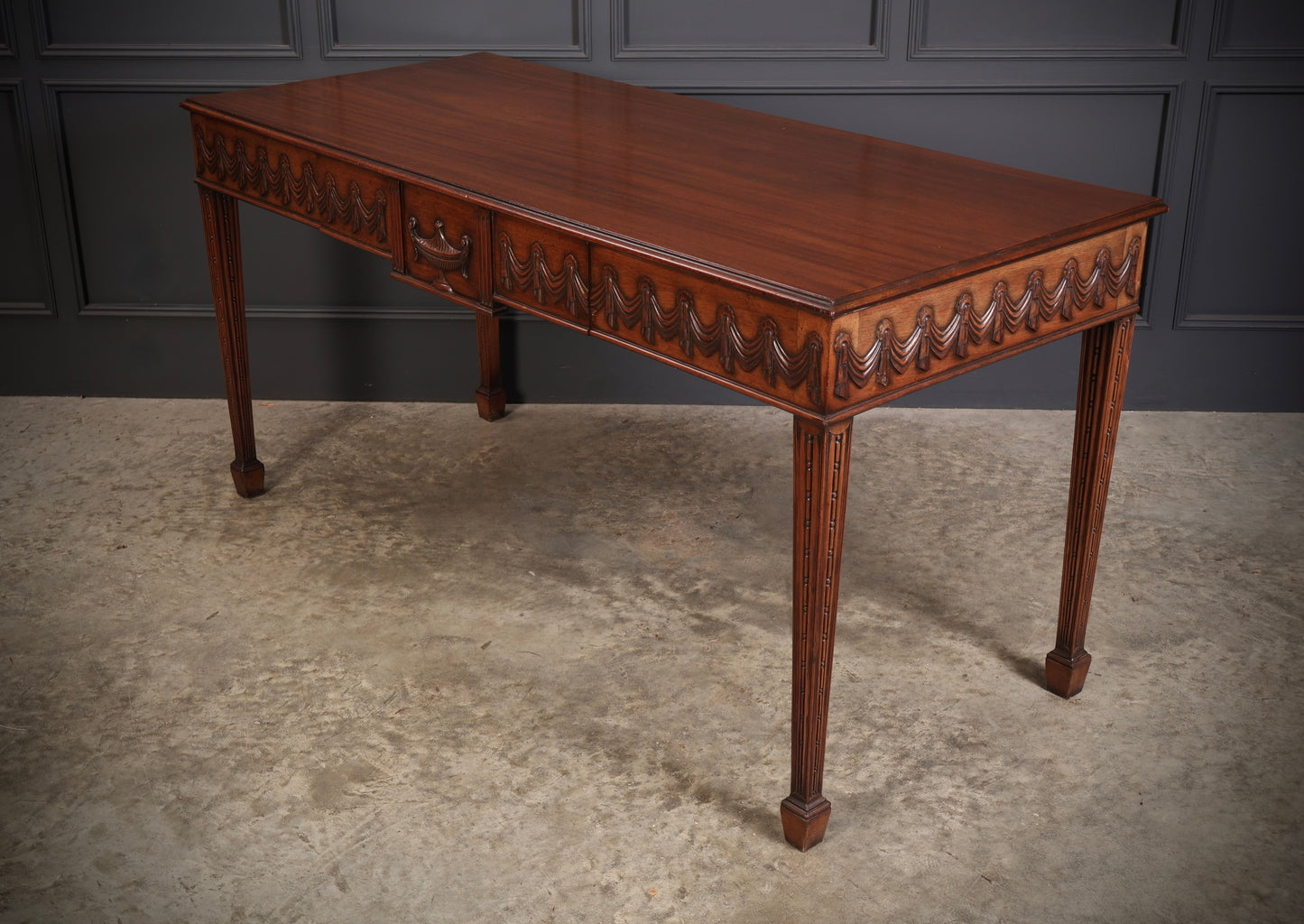 Large Sheraton Style Mahogany Serving Table