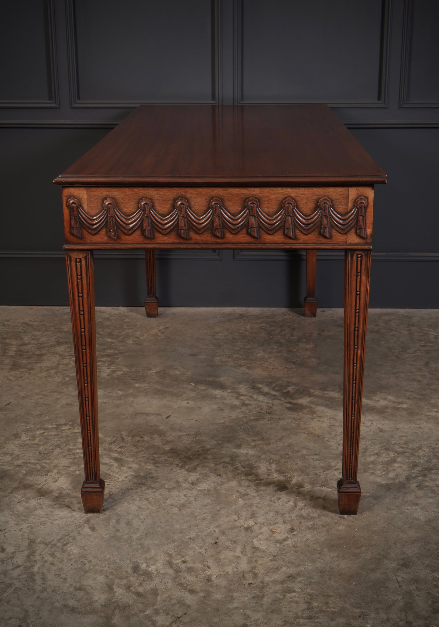 Large Sheraton Style Mahogany Serving Table
