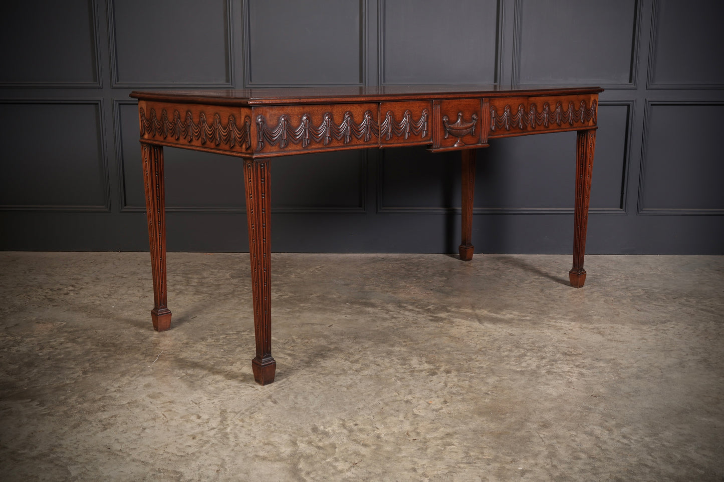 Large Sheraton Style Mahogany Serving Table