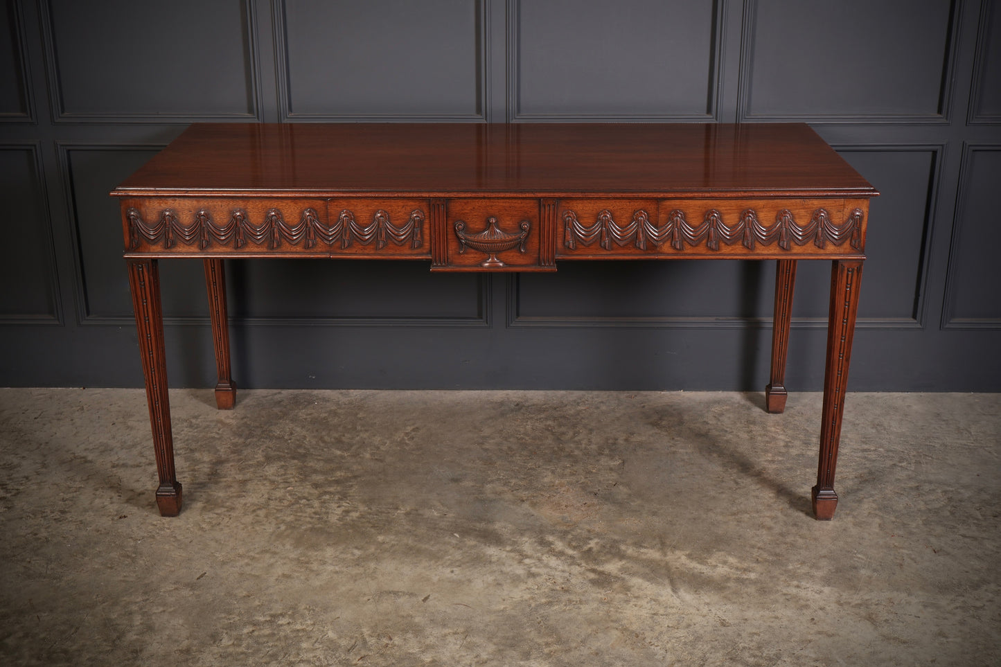 Large Sheraton Style Mahogany Serving Table