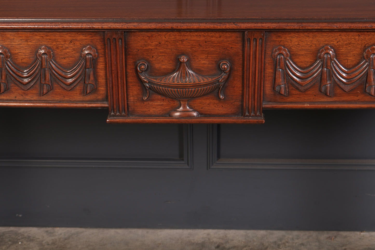 Large Sheraton Style Mahogany Serving Table