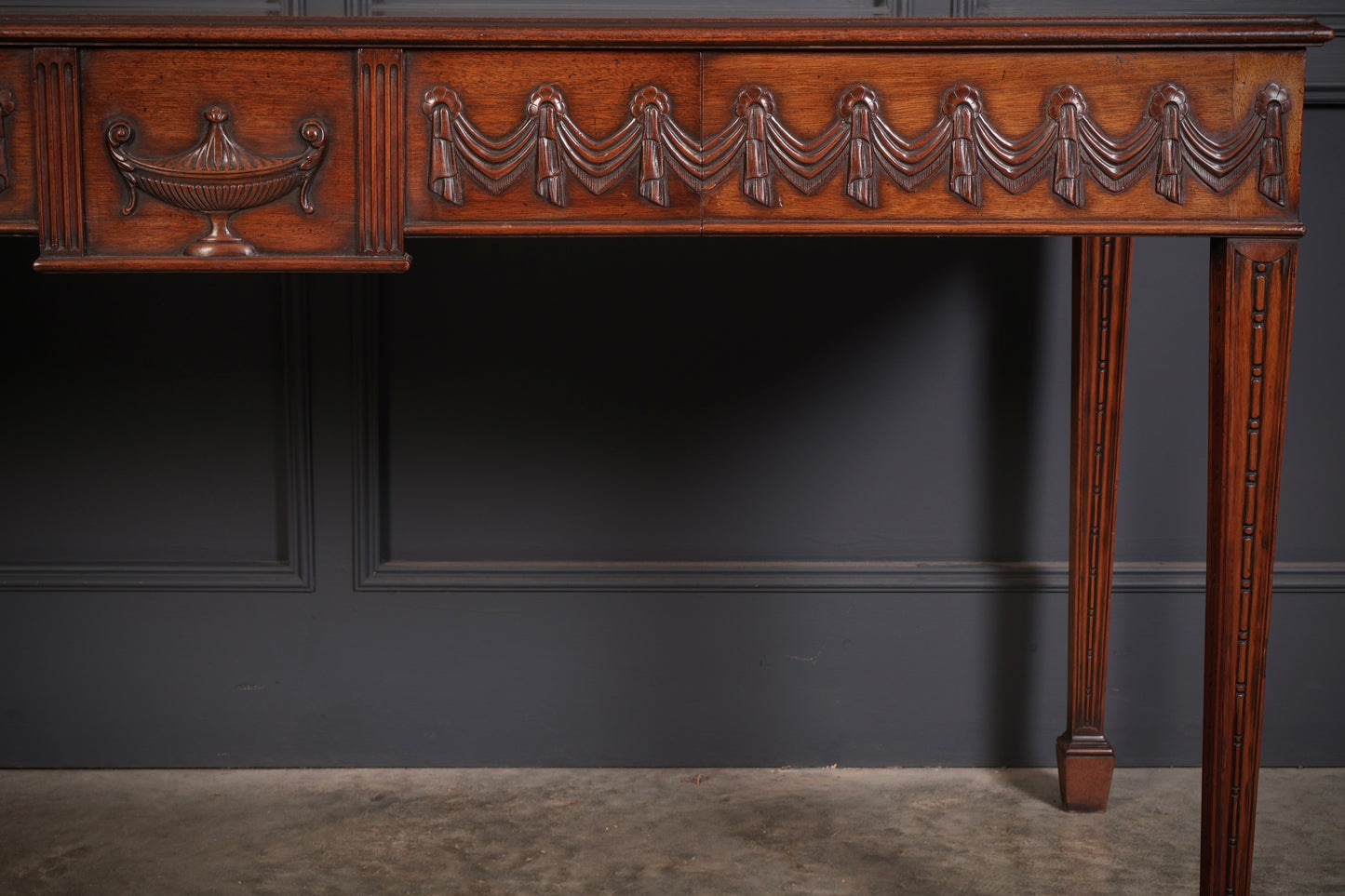 Large Sheraton Style Mahogany Serving Table