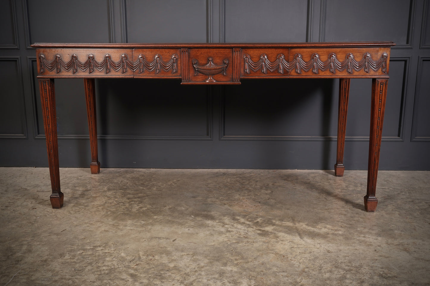 Large Sheraton Style Mahogany Serving Table