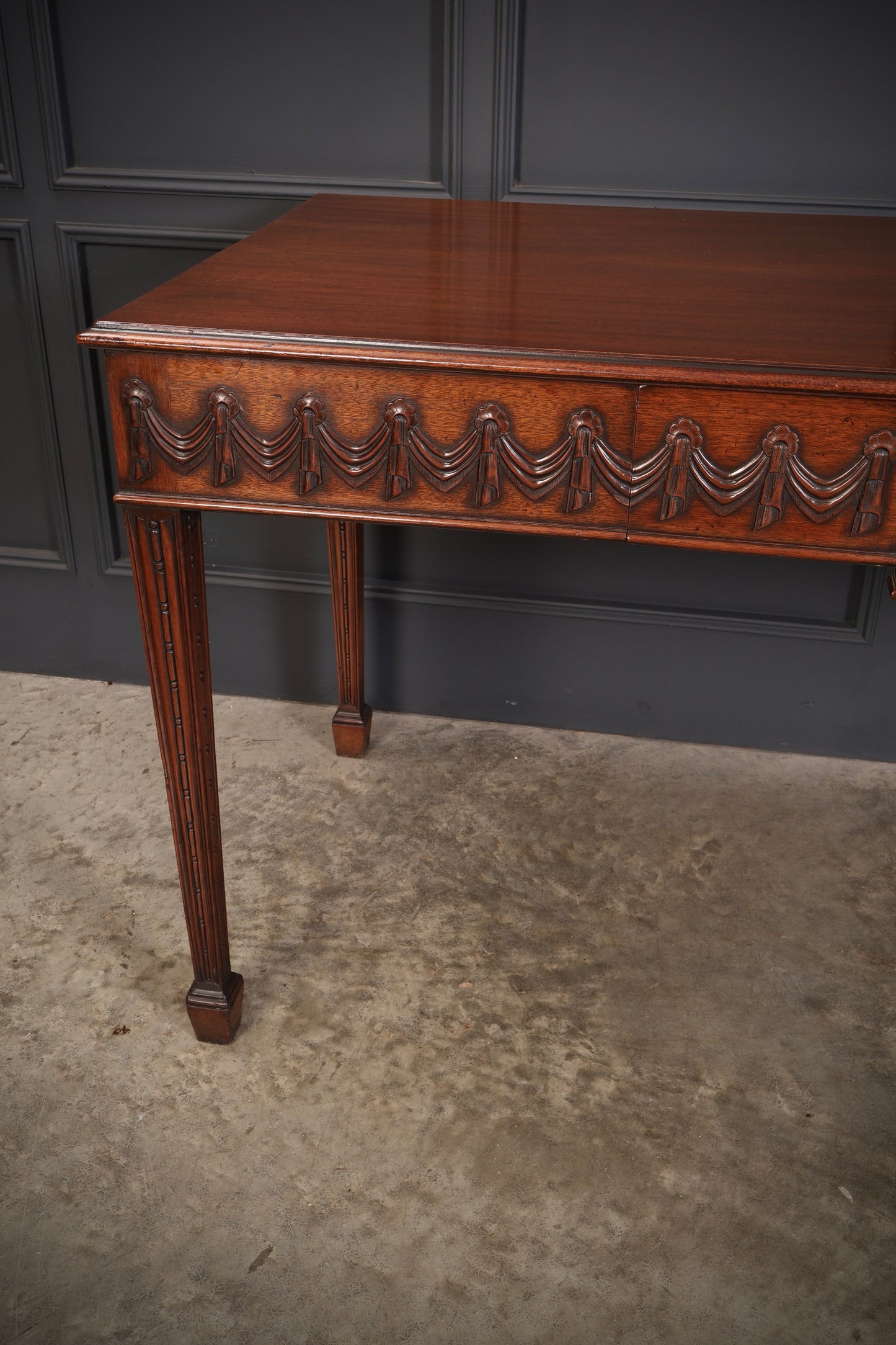 Large Sheraton Style Mahogany Serving Table
