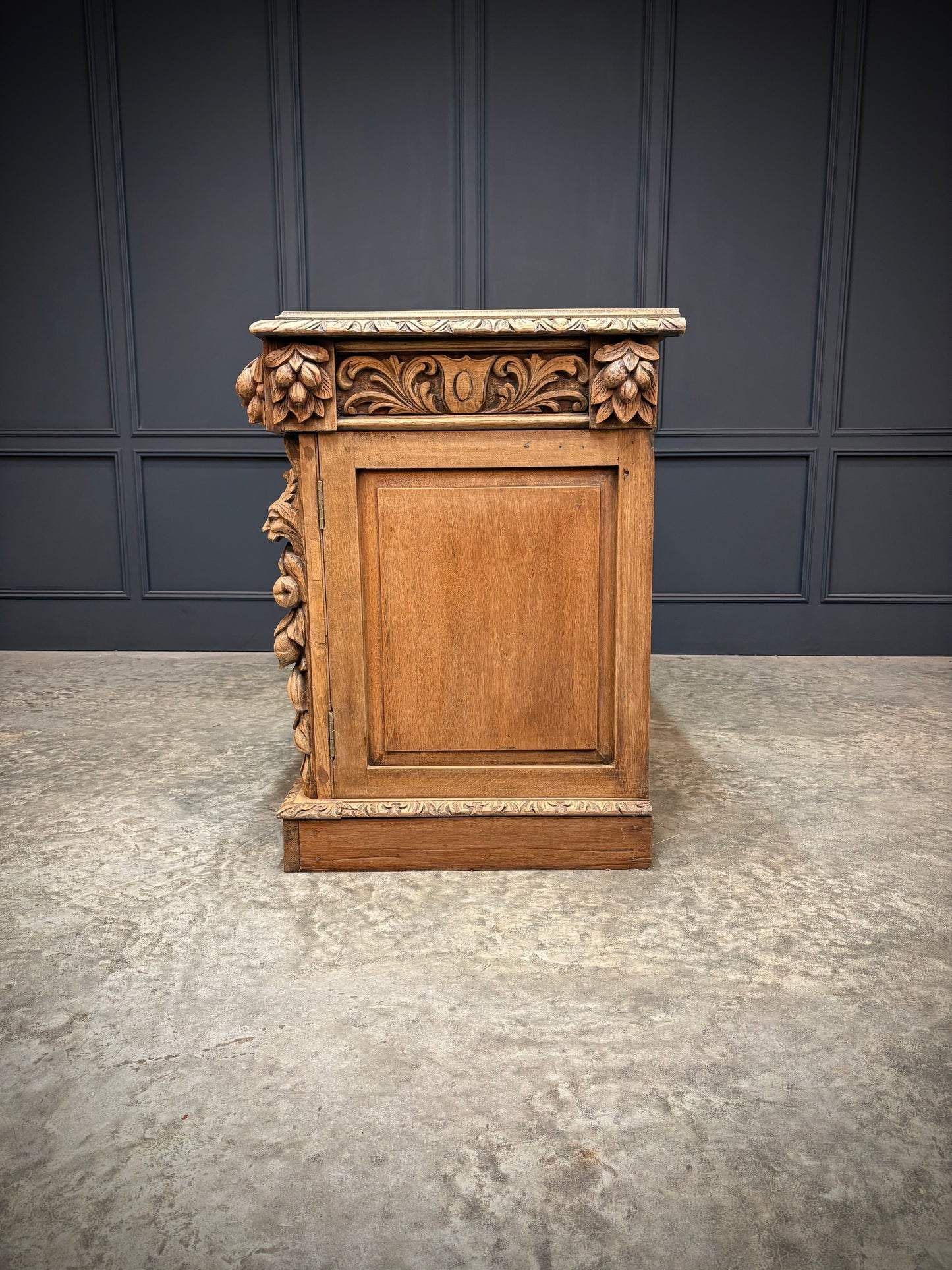 Large Victorian Carved Oak Sideboard