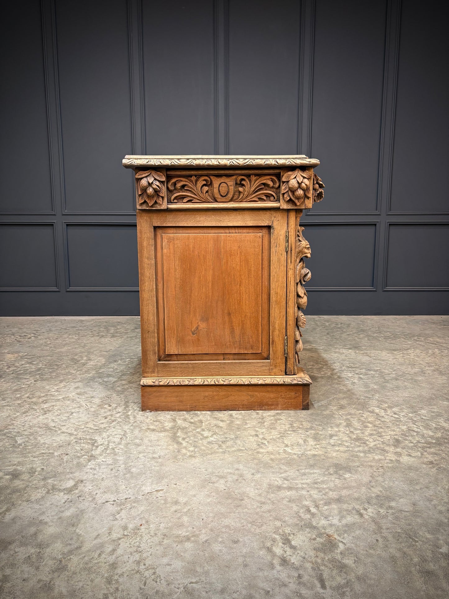 Large Victorian Carved Oak Sideboard