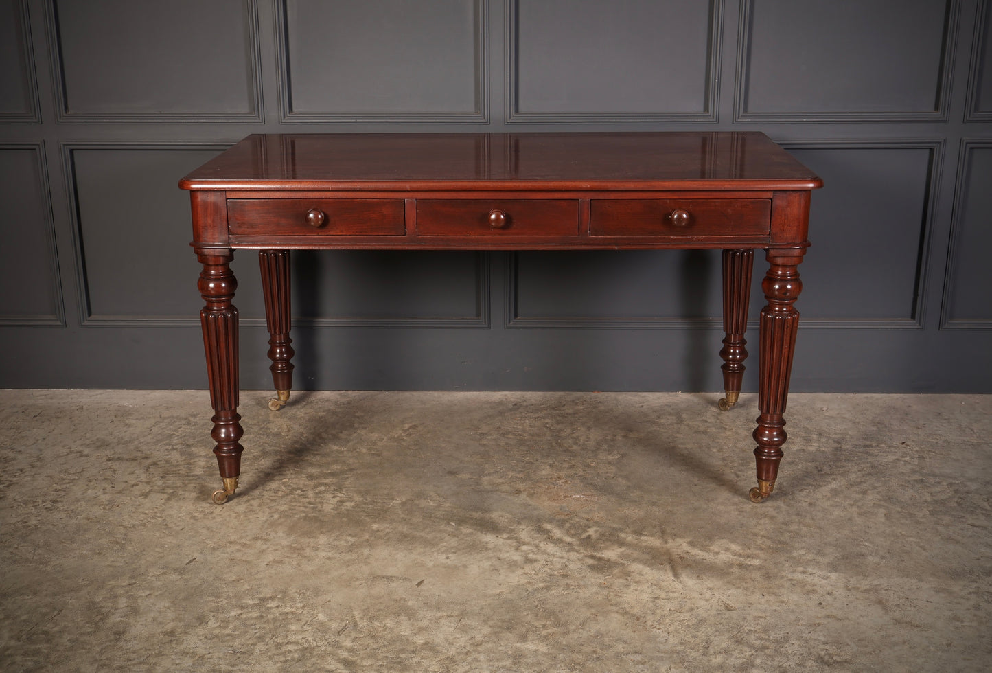 Large Victorian Mahogany Side/Writing Table