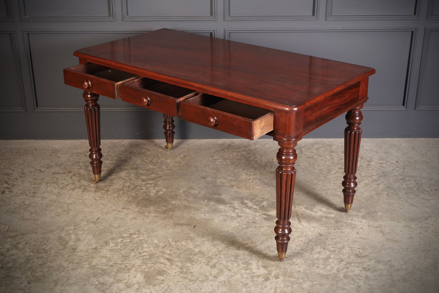 Large Victorian Mahogany Side/Writing Table