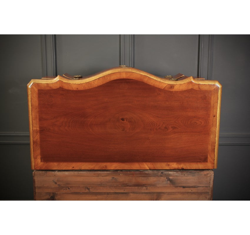 Large Walnut Serpentine Shaped Chest