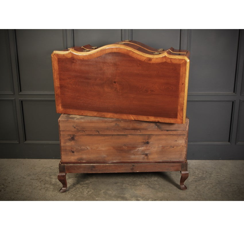 Large Walnut Serpentine Shaped Chest