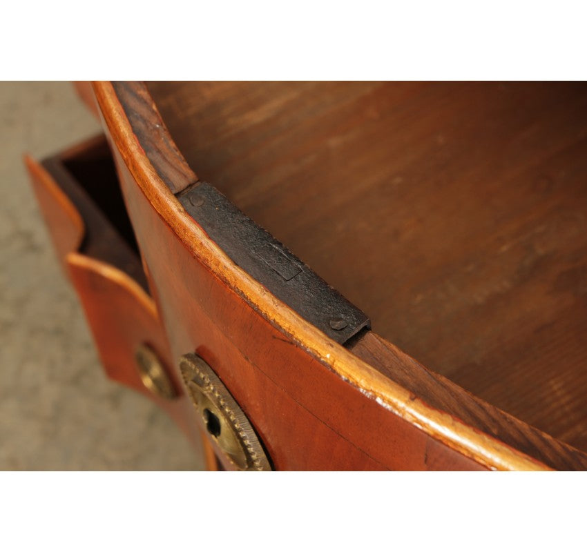Large Walnut Serpentine Shaped Chest