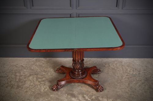 Late Regency Mahogany Card Table