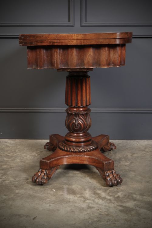 Late Regency Mahogany Card Table