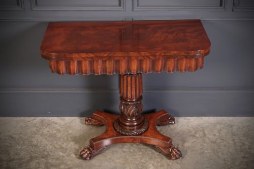 Late Regency Mahogany Card Table