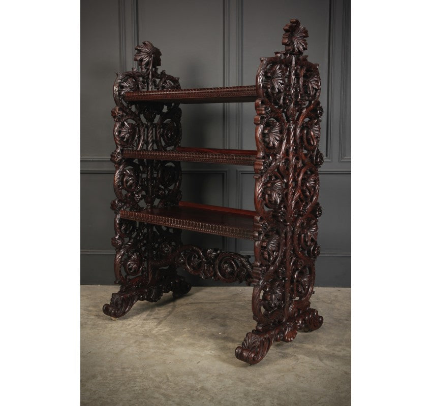 Magnificent Burmese Carved 3 Tier Buffet