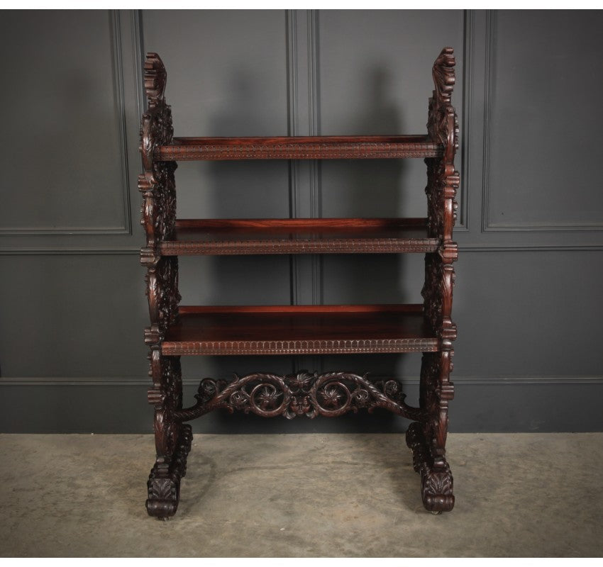 Magnificent Burmese Carved 3 Tier Buffet