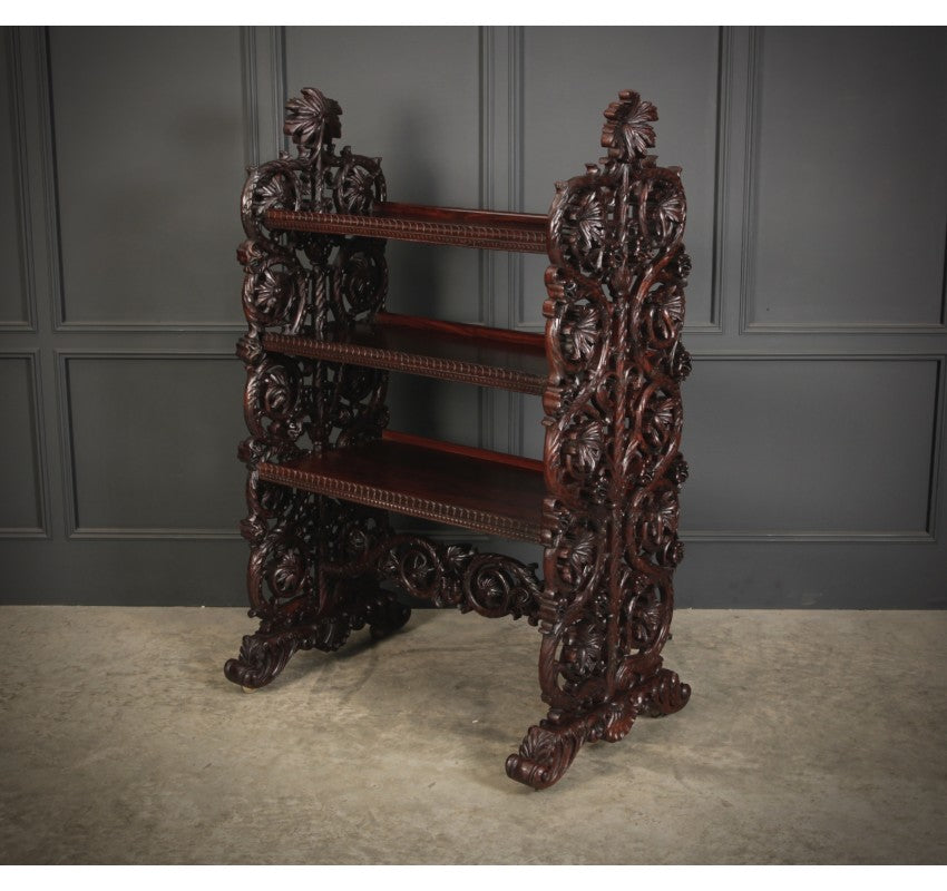 Magnificent Burmese Carved 3 Tier Buffet