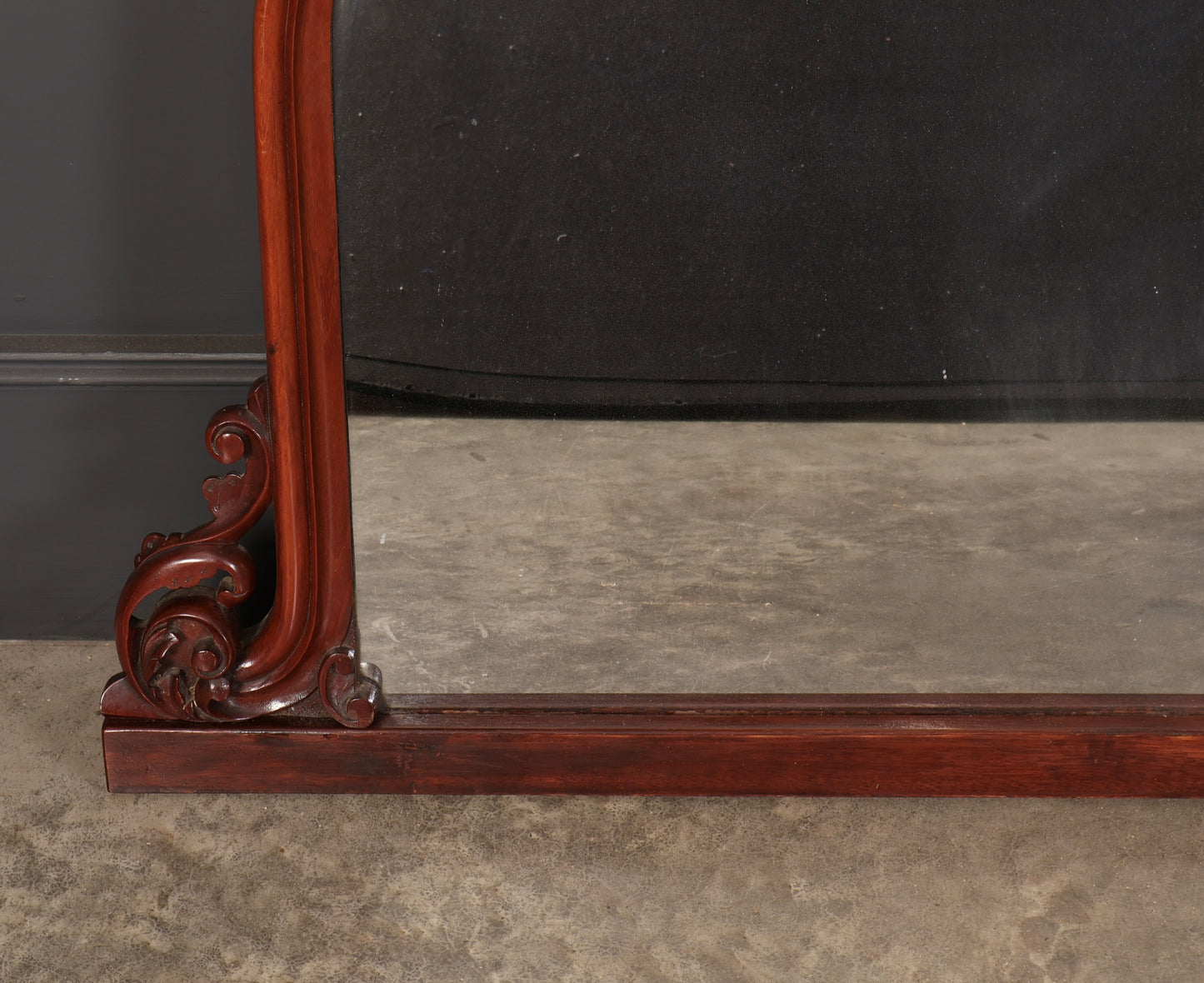 Fine Mid-19th Century Mahogany Overmantle Mirror, Circa 1850