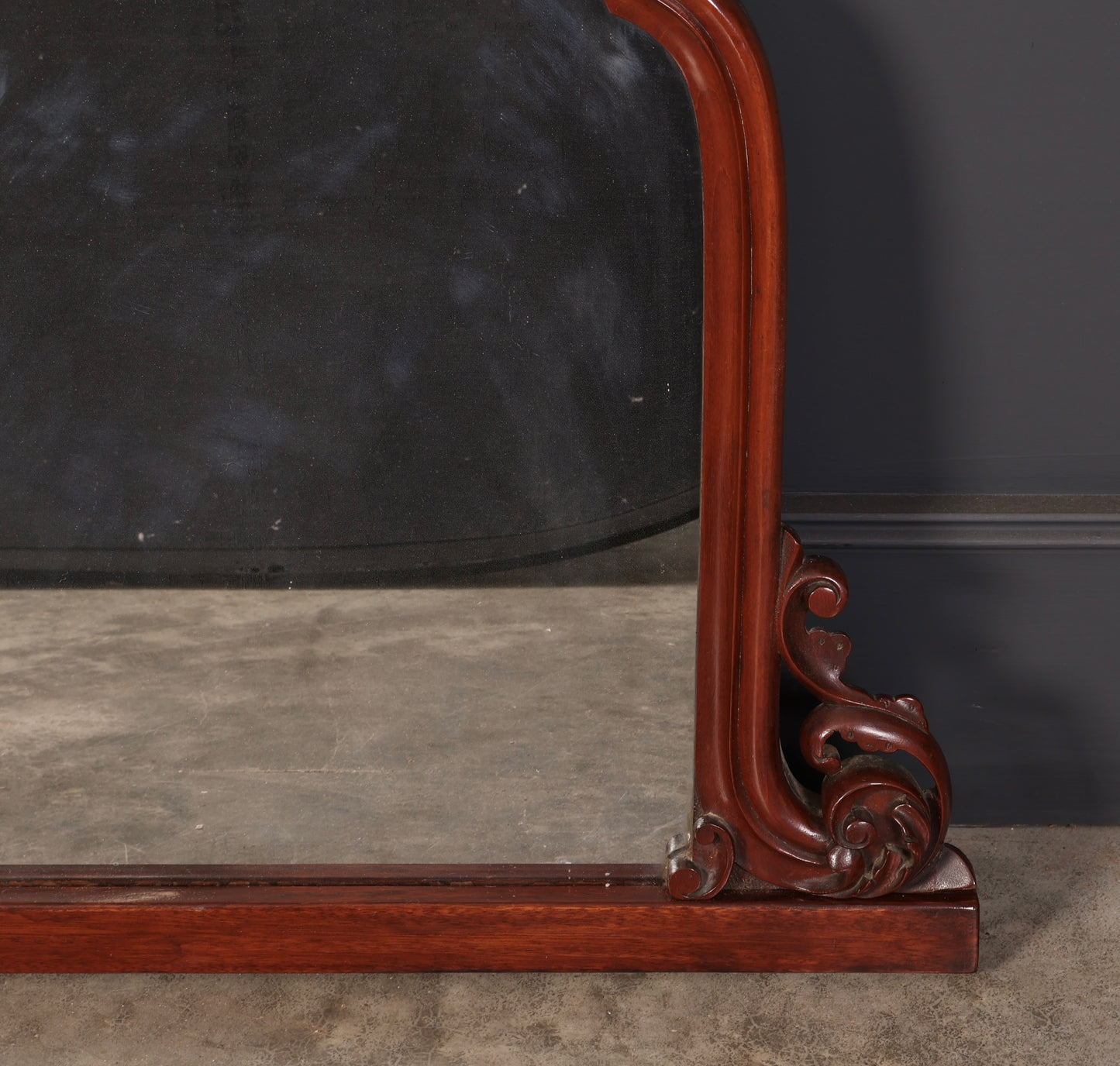 Fine Mid-19th Century Mahogany Overmantle Mirror, Circa 1850