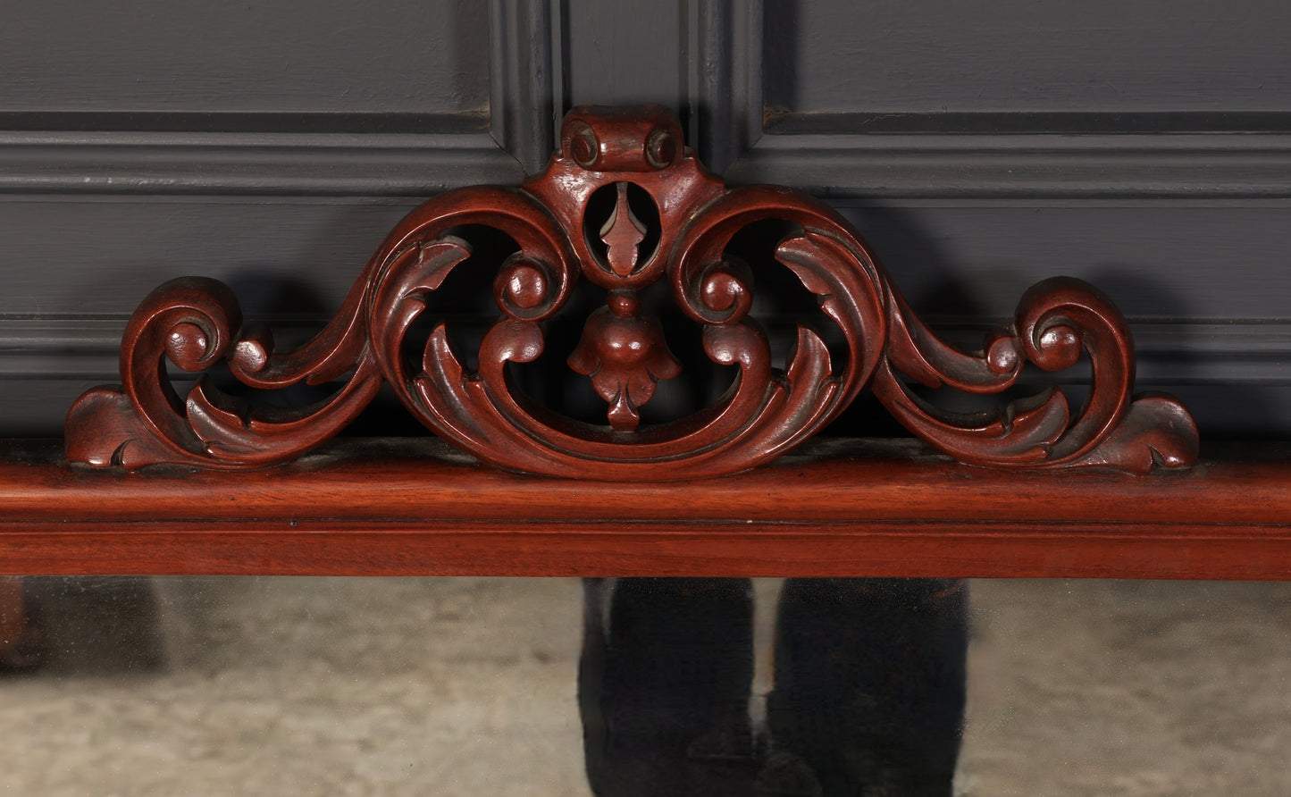 Fine Mid-19th Century Mahogany Overmantle Mirror, Circa 1850