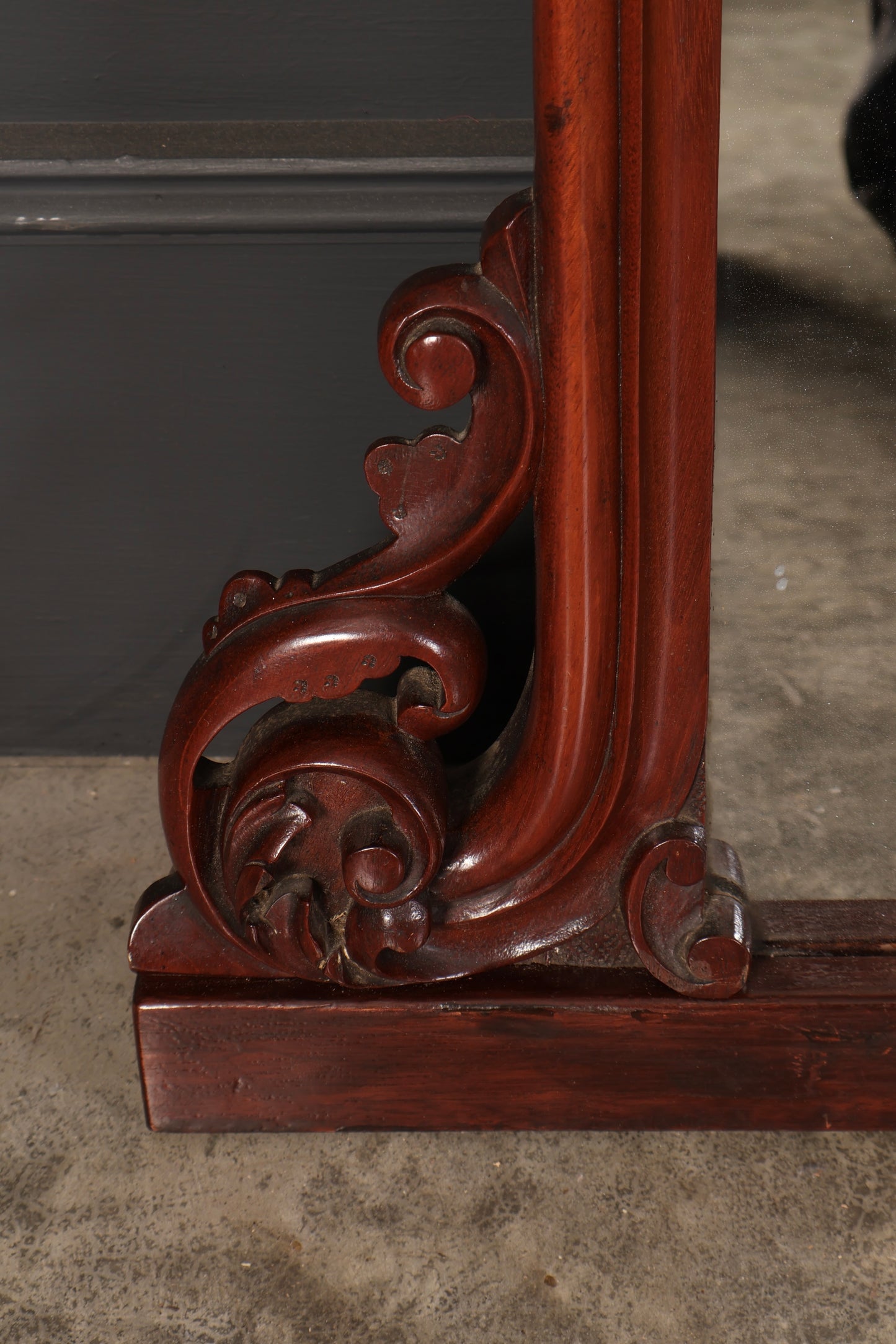 Fine Mid-19th Century Mahogany Overmantle Mirror, Circa 1850