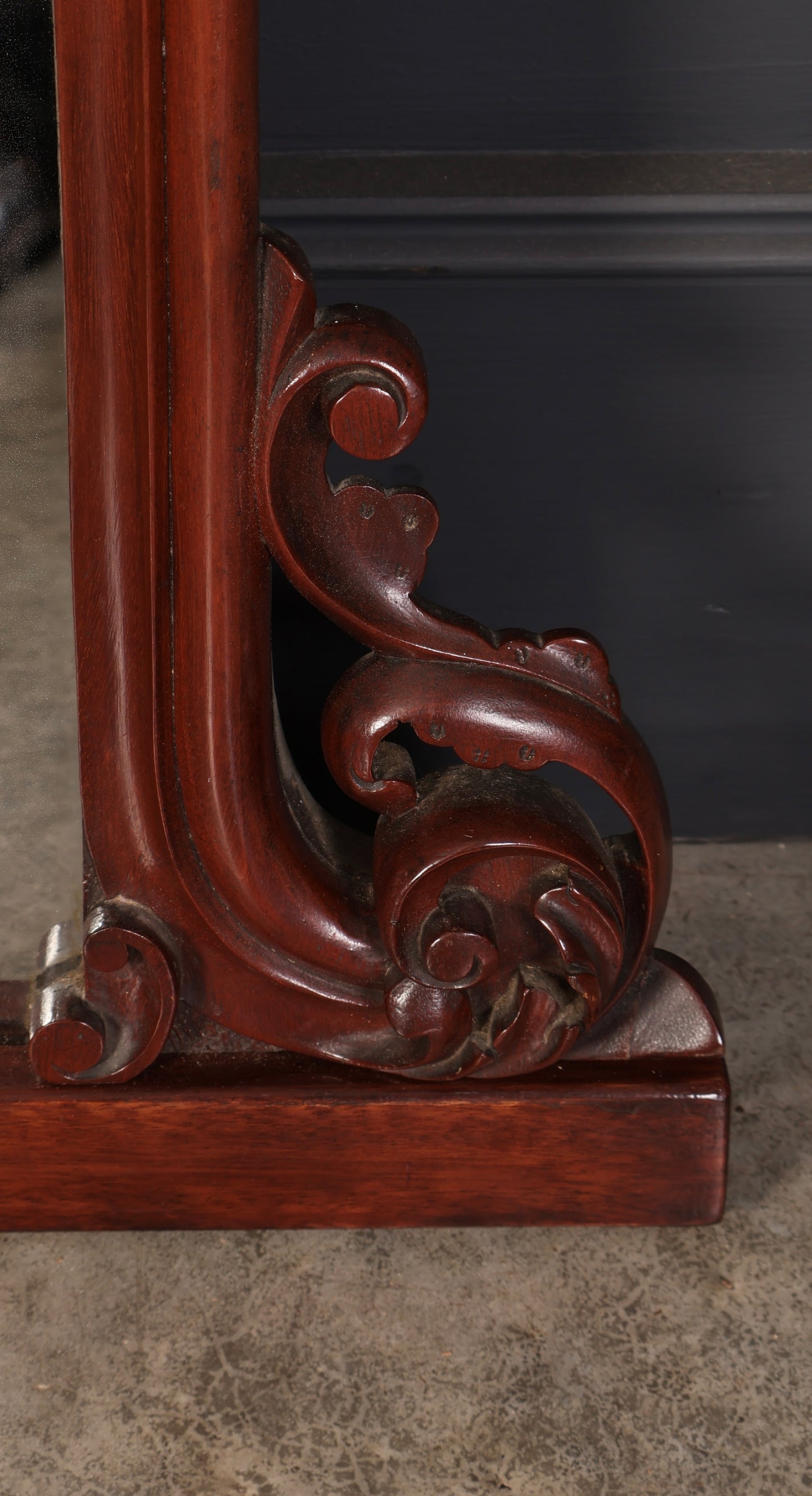 Fine Mid-19th Century Mahogany Overmantle Mirror, Circa 1850