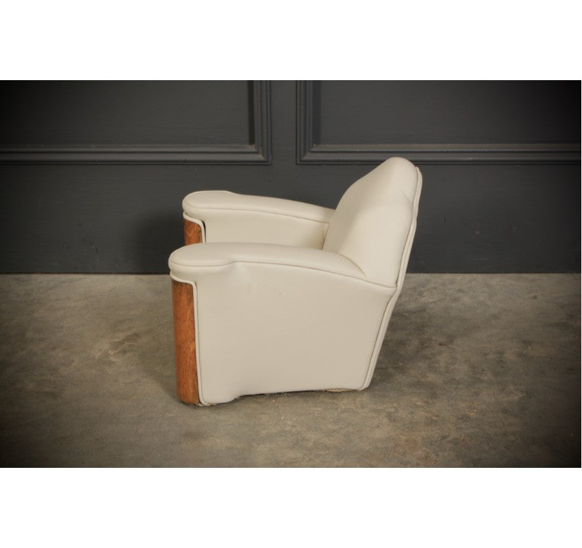 Miniature Apprentice Art Deco Leather 3 Piece Suite