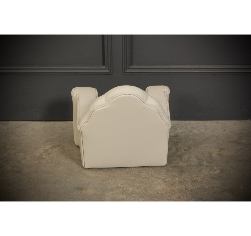 Miniature Apprentice Art Deco Leather 3 Piece Suite