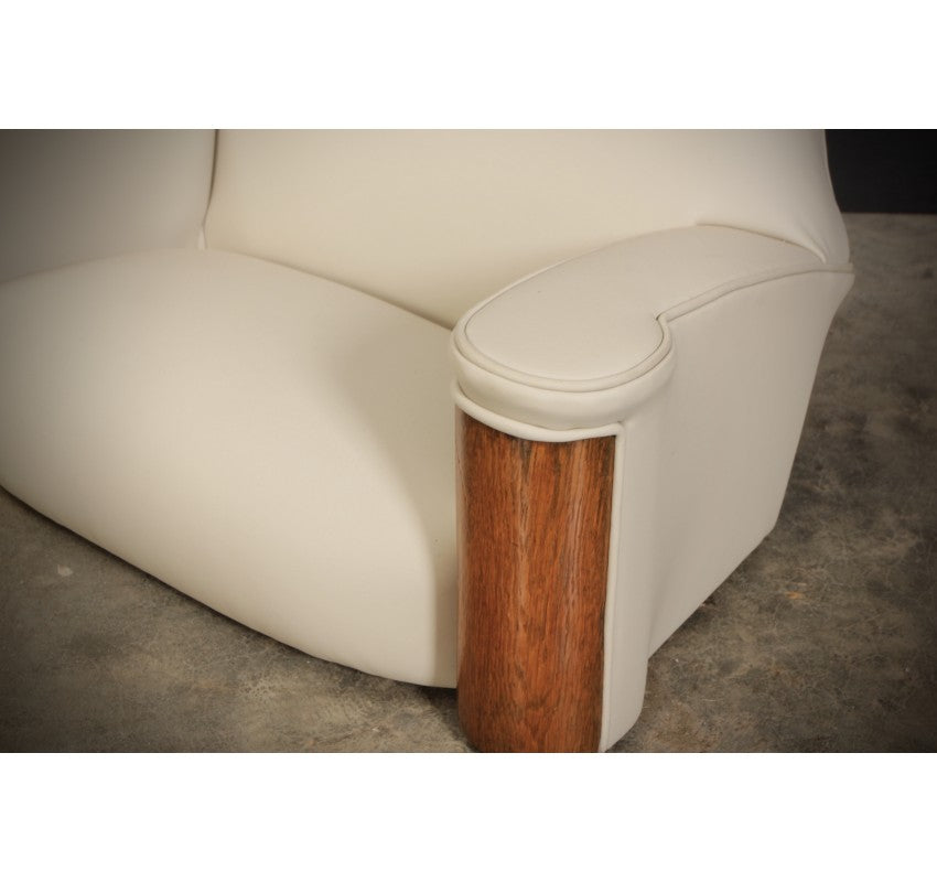 Miniature Apprentice Art Deco Leather 3 Piece Suite