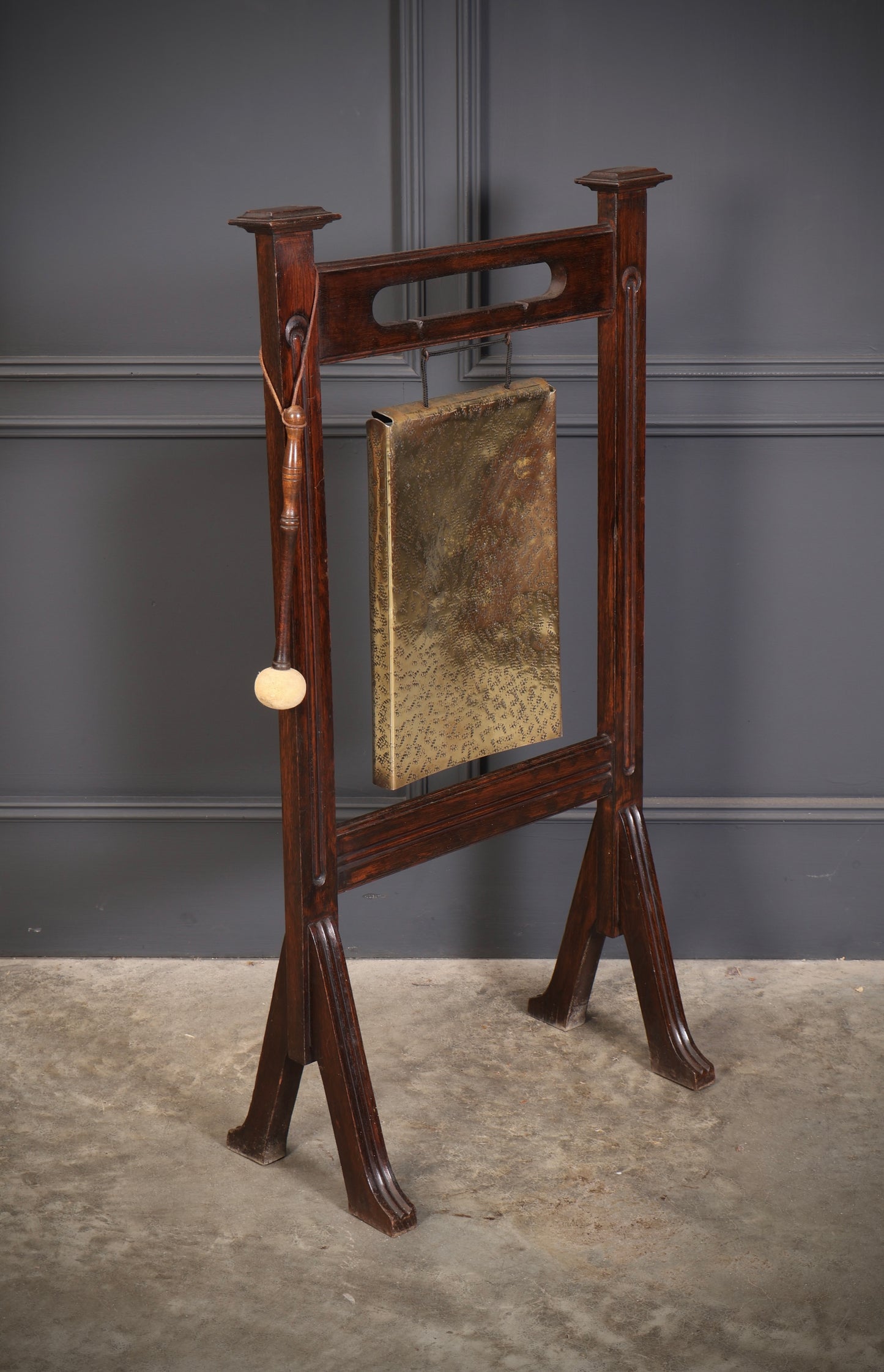Oak & Brass Dinner Gong