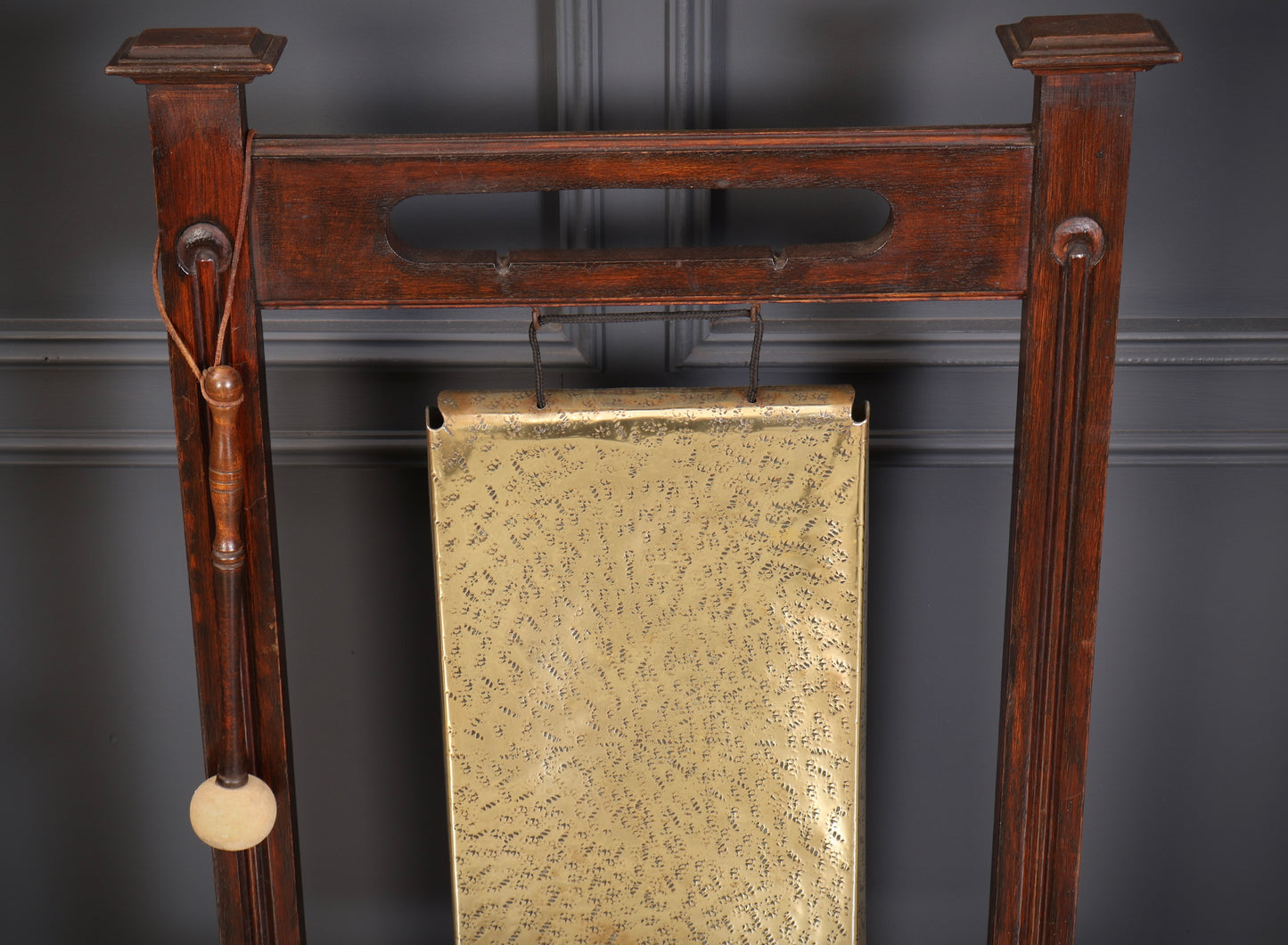 Oak & Brass Dinner Gong
