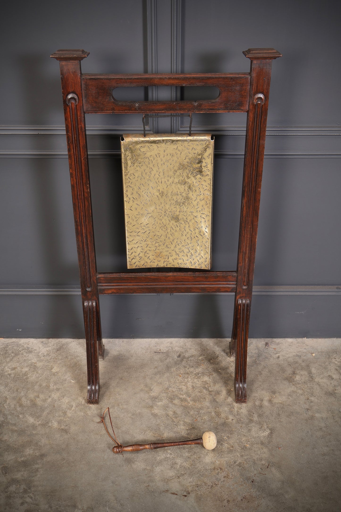 Oak & Brass Dinner Gong