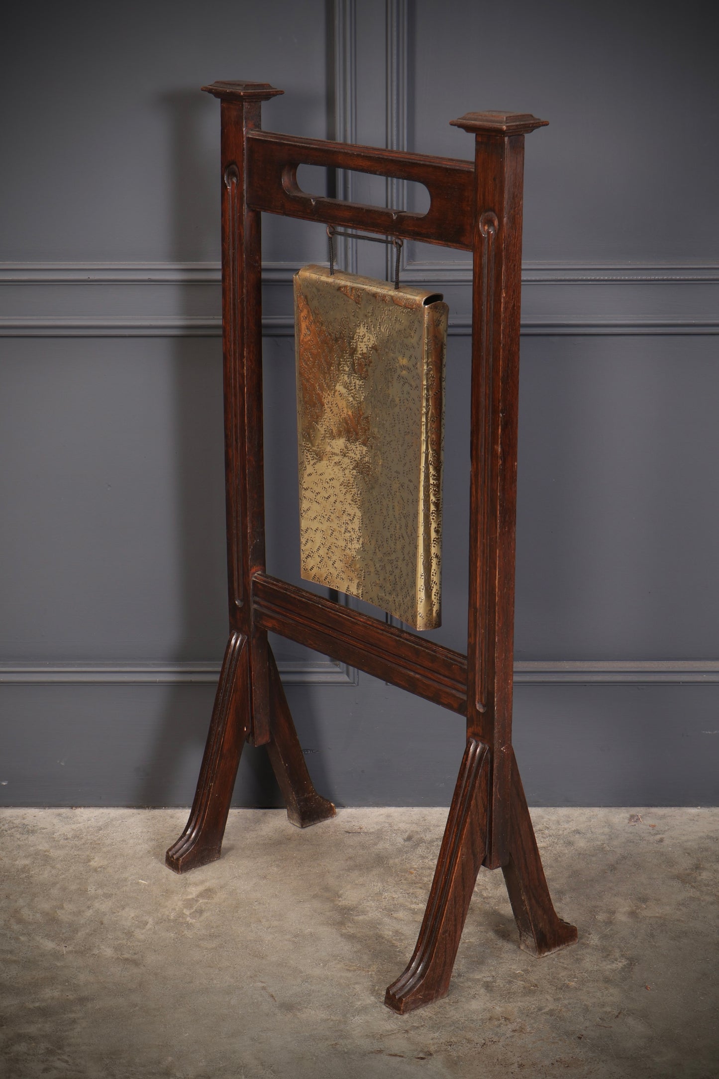 Oak & Brass Dinner Gong
